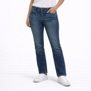 $98 Banana Republic Girlfriend Jeans Women Size 26/2 Relaxed Dark Wash Preppy